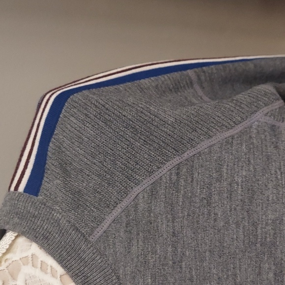 ATHLETA S Canyon Long Sleeve Thumbhole Pullover Striped Sleeve Sweater - Picture 6 of 14